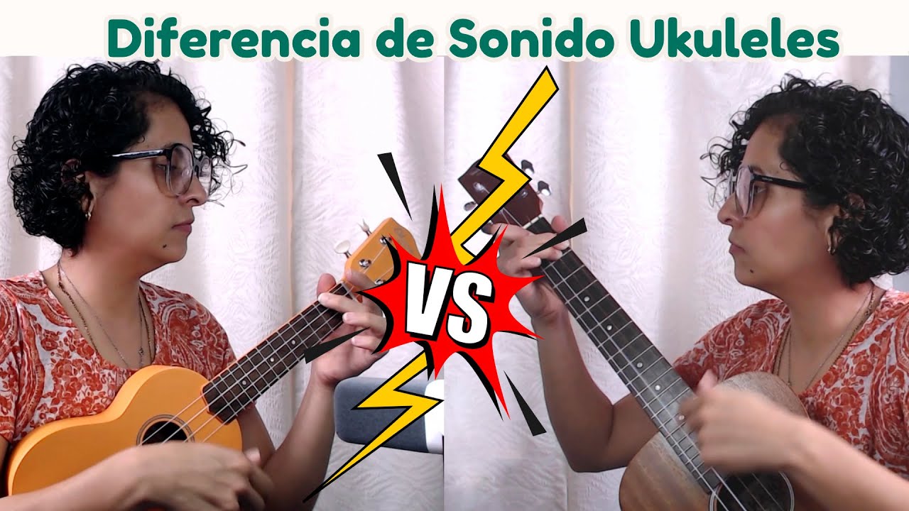 Comparando el sonido de ukulele soprano, concierto, tenor y barítono