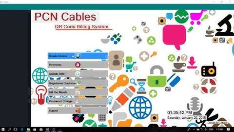 QR code scan POS Billing System | vb.net | cable billing system