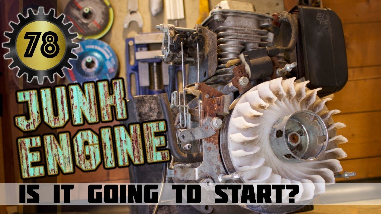 Repaired Scrap Lawn Mower Engine Will it start? YouTube