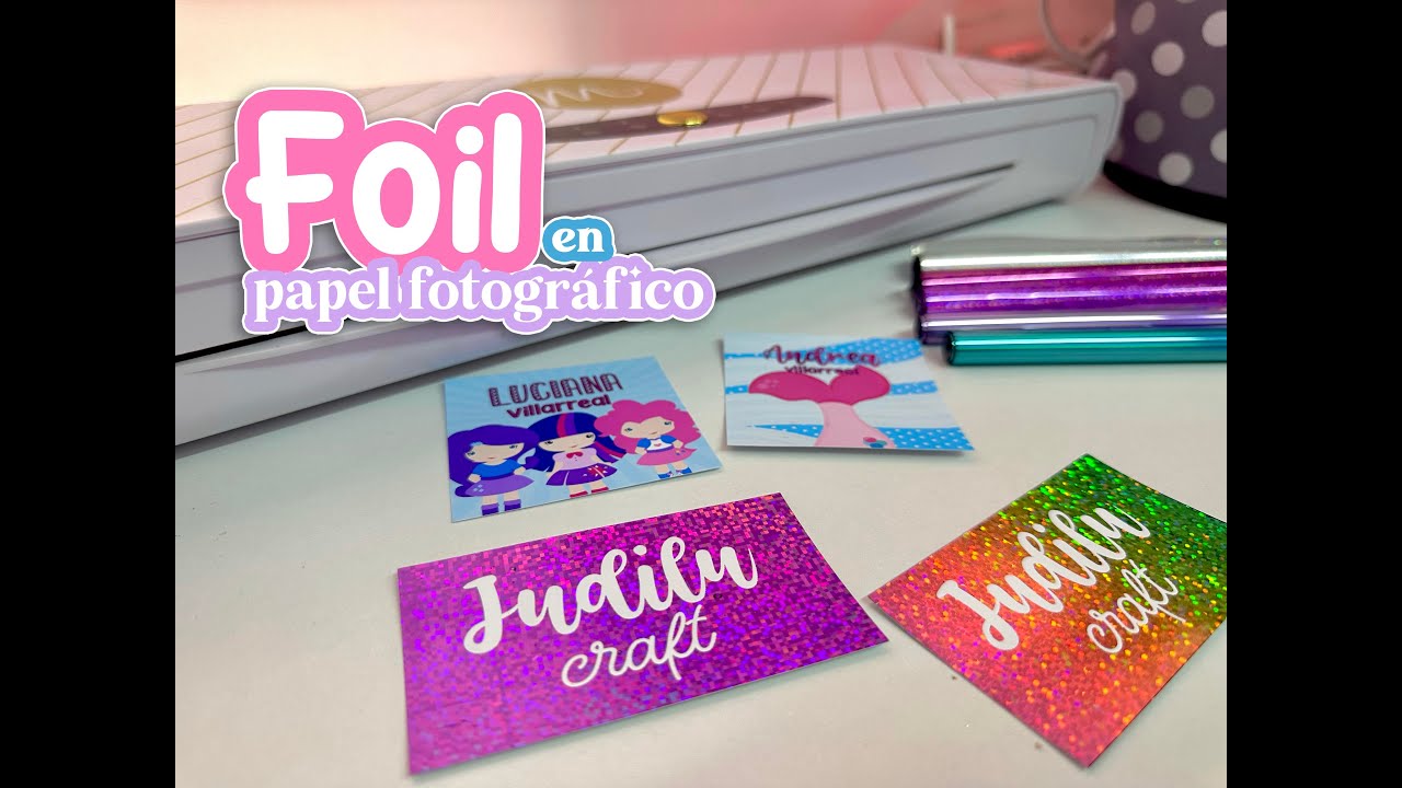 Aplicando foil en papel fotográfico con laminadora MINC y AMAZON ✨💗