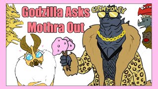 Godzilla Asks Mothra Out On A Date! (Godzilla Comic Dub)