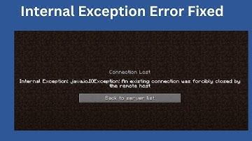 (100% Solution) Internal exception java.io.ioexception: Minecraft for Aternos Server