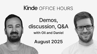 Kinde Office Hours: Live demo + Q&A (Aug 2025)