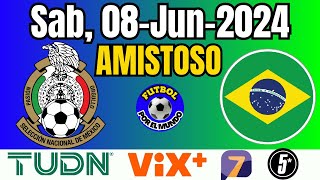 PARTIDO - MÉXICO vs BRASIL - AMISTOSO