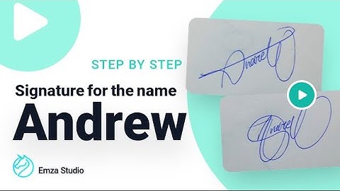 Signature for the name Andrew