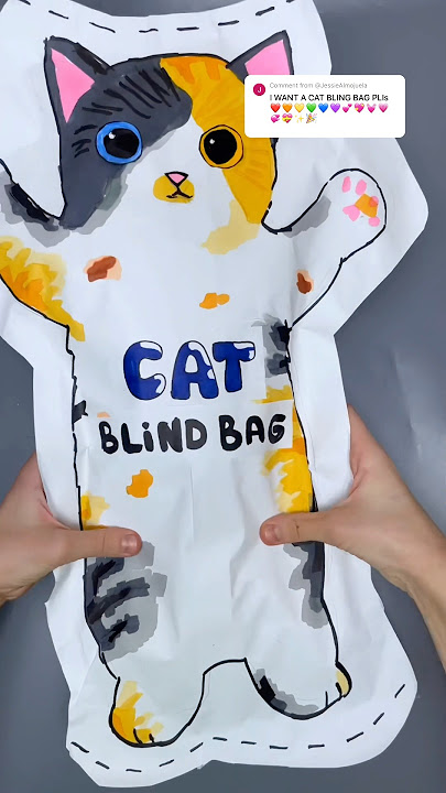 Cat blind bag!#diy #asmr #blindbag #craft #papercraft #paper #draw #satisfying #shorts