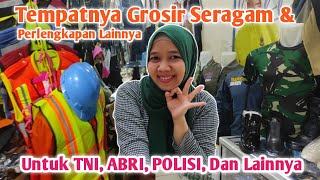 TEMPATNYA GROSIR SERAGAM & PERLENGKAPAN TNI, ABRI, POLISI, SATPAM, DLL