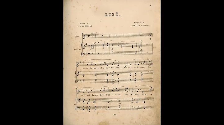 Ruby, song written by Virginia Gabriel c.1850