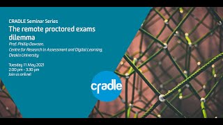 CRADLE Seminar Series 2021: The remote proctored exams dilemma screenshot 4