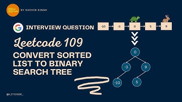 Convert Sorted List to Binary Search Tree - Leetcode 109 - Python