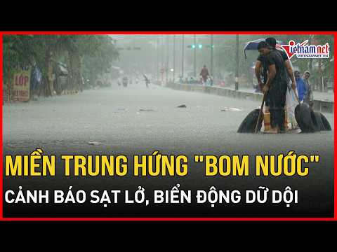 Central Vietnam pounded by over 250mm of rain, saturated ground raises risk of flash floods and l...