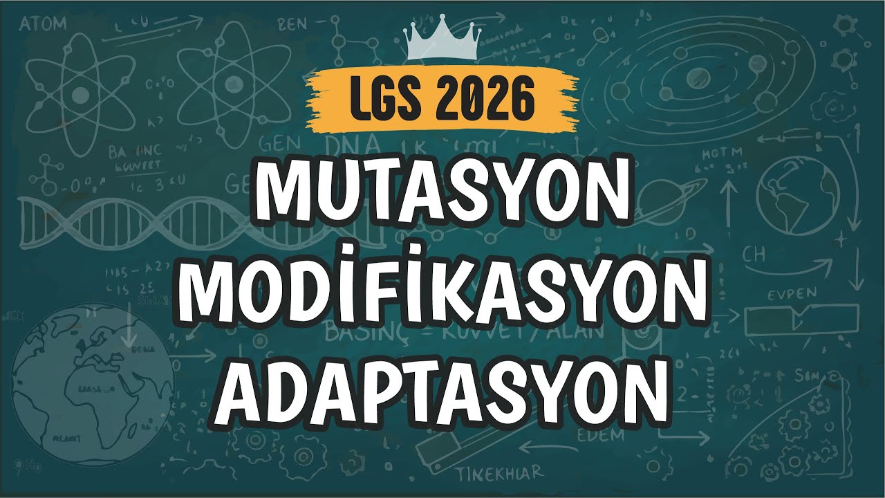 Mutasyon Modifikasyon Adaptasyon | 8. Sınıf #LGS2026