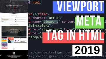 Programming Tip #33: How Viewport Meta Tag Make Website Responsive in HTML / Bootstrap 4?