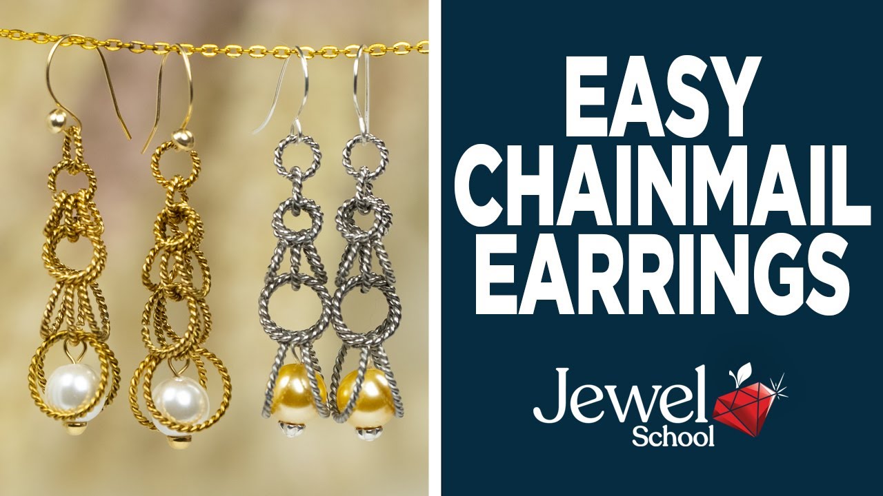 Easy Chainmail Earrings | Jewelry 101 - YouTube