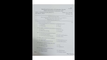 Communication System Questions Paper 2025 #JUT Diploma 6th Semester Examination