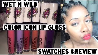 Wetnwild Limited Edition Pop Art Lip Gloss Swatches W Lipstick Combos