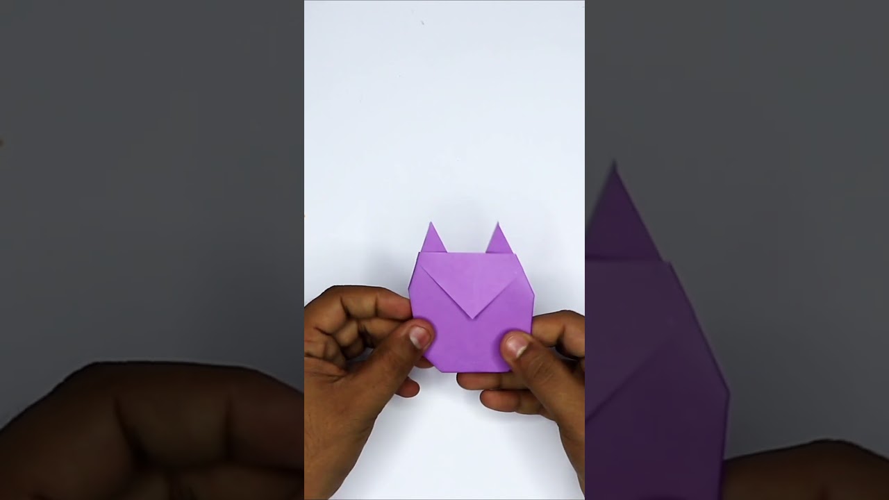 HOW TO MAKE ORIGAMI CAT STEP BY STEP EASY FOLDING FOR BEGINNERS 