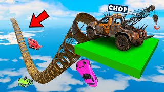 GTA 5 CHOP AND FROSTY ENTER THE RUSTED TUNNEL PARKOUR screenshot 5