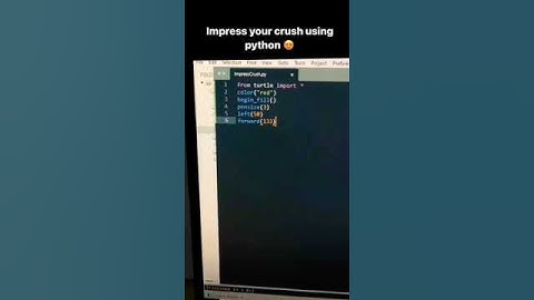 Impress your crush with a few lines of Python code.#python #programming #coding #shorts #youtube