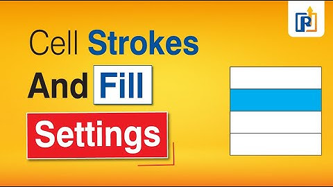 Cell Stroke and Fill Settings in InDesign | Cell Stoke in indesign | Fill setting in indesign 2023