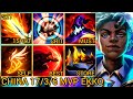 Quadrakills EKKO Jungle With Crazy 17 Kills - China Wild Rift New Meta Build &amp; Runes By Tiarty