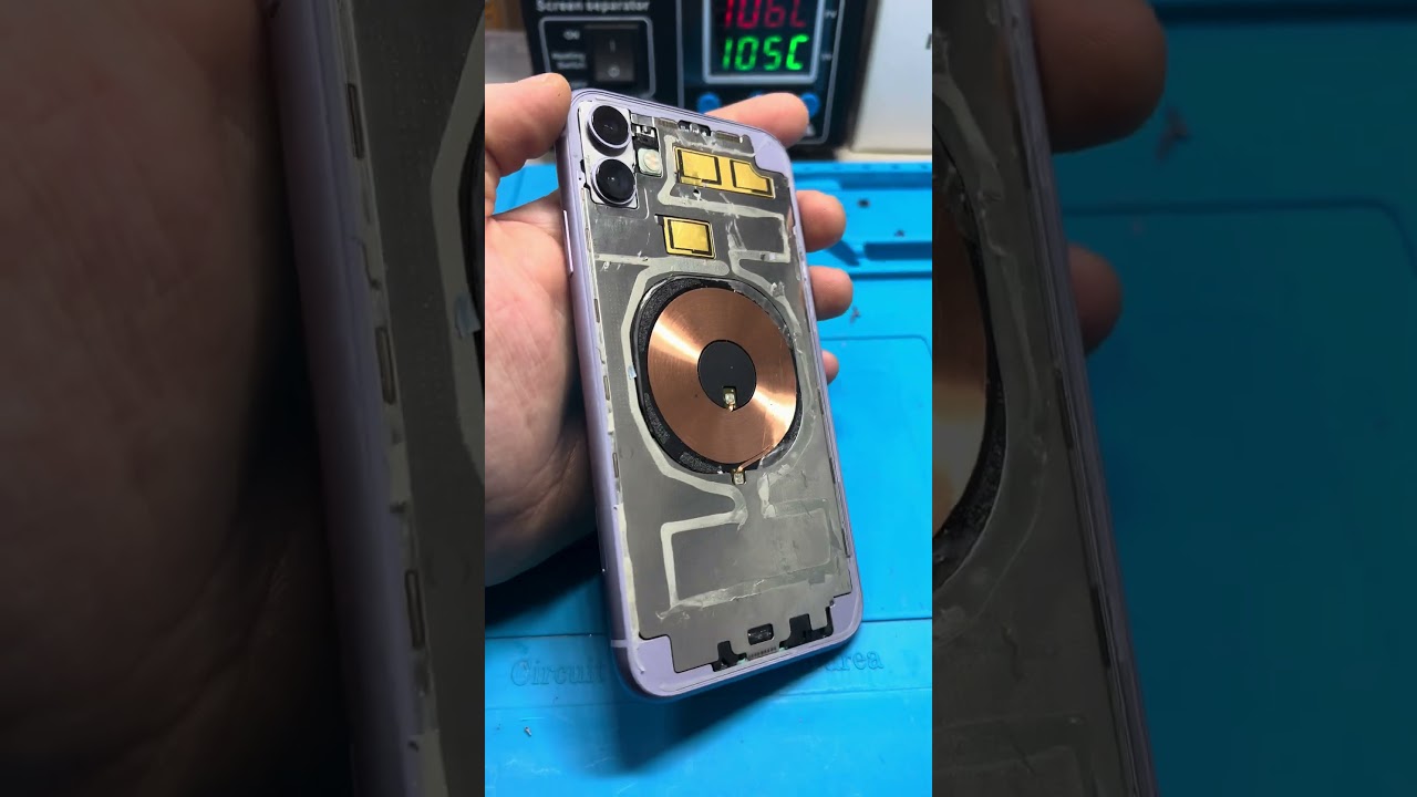 Самоучка открыл сервисный центр и меняет крышку и экран на iPhone 11 