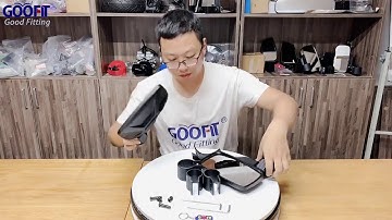 GOOFIT Black Turbo Rear View Side Mirror for 1.75"- 2" Roll Cage Bar for UTV Polaris RZR XP1000 XP1K