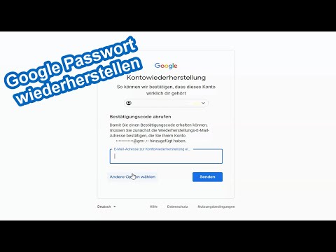 Google Konto Passwort vergessen – Neues Passwort anfordern mehrere Möglichkeiten