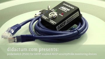 AKCP probeSwitch for AKCess Pro`s SNMP enabled securityProbe remote monitoring devices