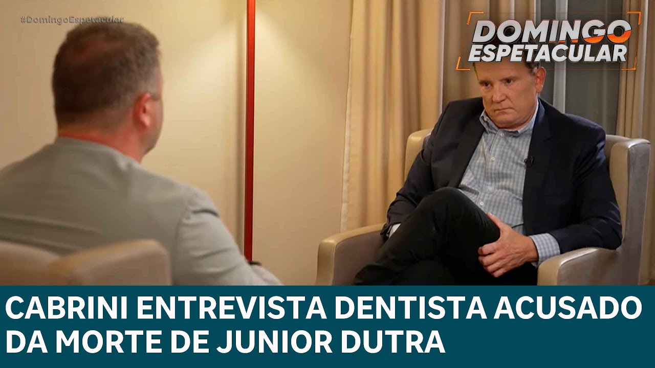 Cabrini entrevista dentista investigado pela morte do influenciador Junior Dutra