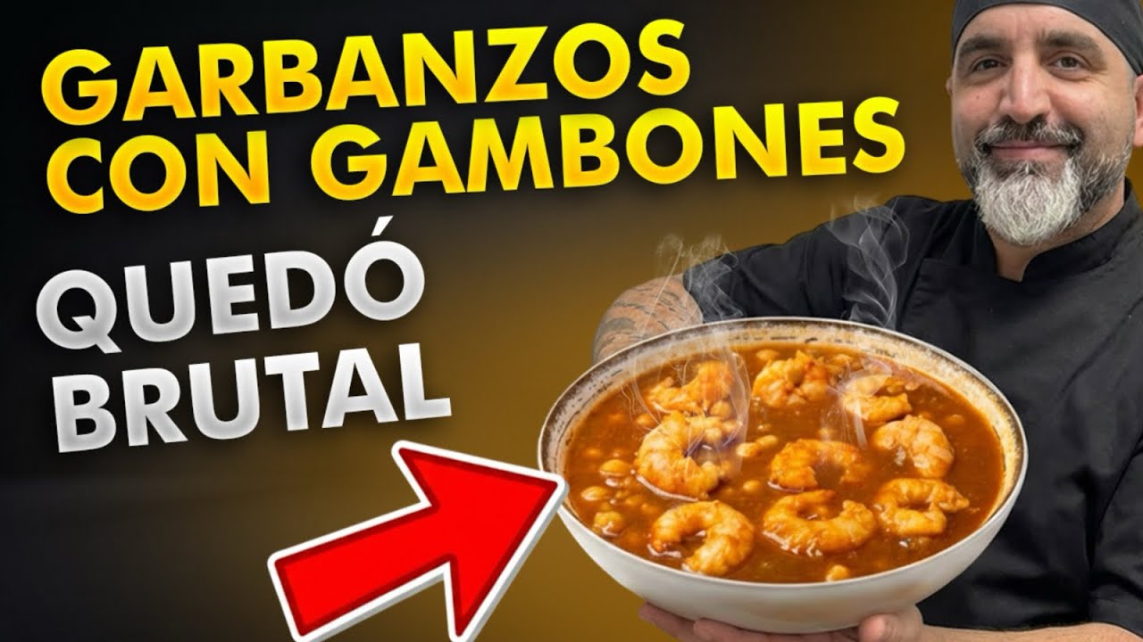 Nadie Cree Que Esto Se Haga en 30 Minutos 😱 Garbanzos con Gambones