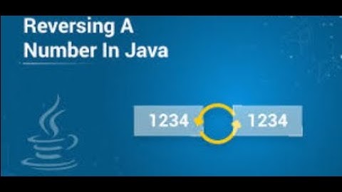 Program to Reverse a Number in Java