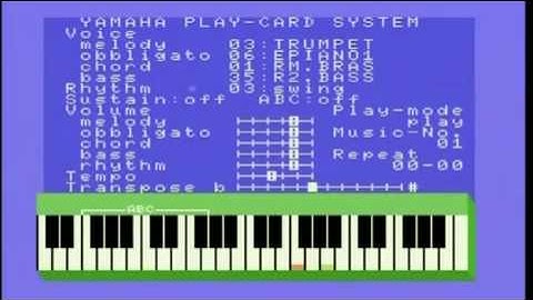 Yamaha CX5M הדגמת המחשב המוזיקלי של ימאהה