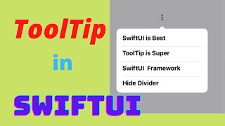 Tool Tip in SwiftUI | What is Tooltip in IOS | How to use ToolTip in SwiftUI