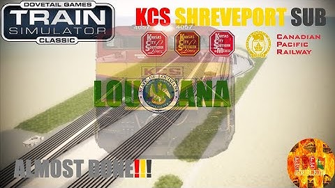 Train Simulator Classic (KCS Shreveport Sub) Doing Some Work Around Shreveport (Time Lapsed)