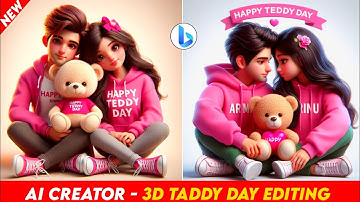 Happy Teddy Day Ai Image Create Kaise Kare | 3d Taddy Day Video Editing