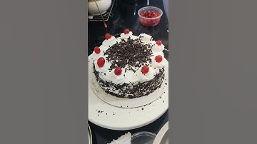Thumbnail of Black forest cake decoration 🤤 #song #cake #shorts #blackforest