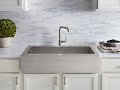 Retrofit Installation - Vault Farmhouse Stainless Steel Sink