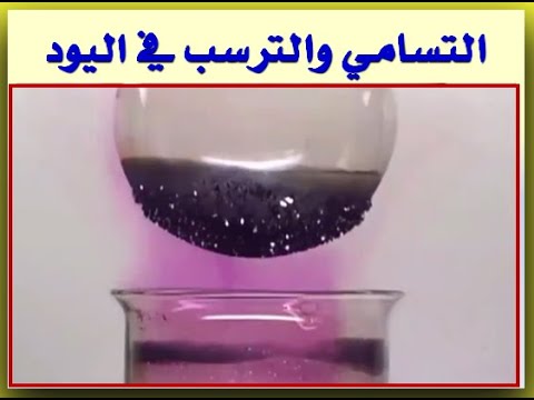 التسامي والترسب في اليود
