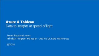 Famous Microsoft | Azure + Tableau: data to insights at speed of light Wealth
