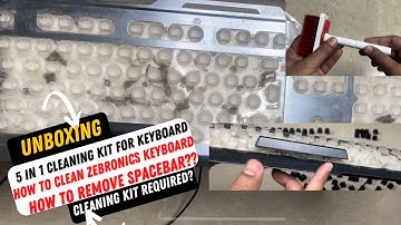 GLV 5 in 1 Cleaning Set | Unboxing and Review | How to clean Zebronics Transformer Keyboard | ₹ 100