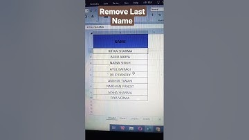 How to Remove Last Name in Excel.#shorts #shortsvideo#excel #shortsvideo #exceltutorial