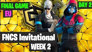 Fortnite FNCS Invitational Week 2 Day 2 EUROPE Final Game Highlights - Final Standings