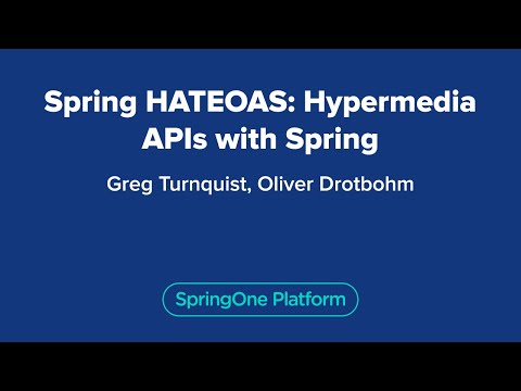 Spring HATEOAS - Hypermedia APIs with Spring