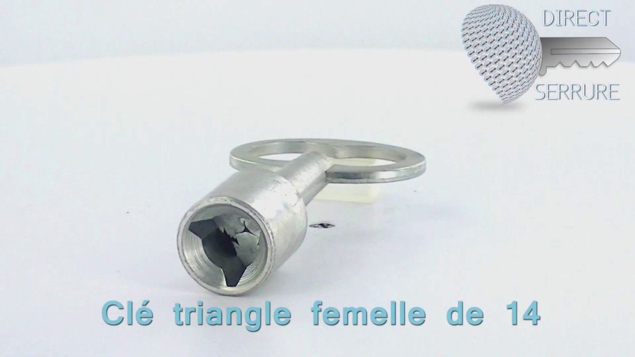 Clé Triangle Femelle 14  _ Direct-Serrure.fr