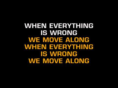 The All-American Rejects - Move Along (Karaoke)