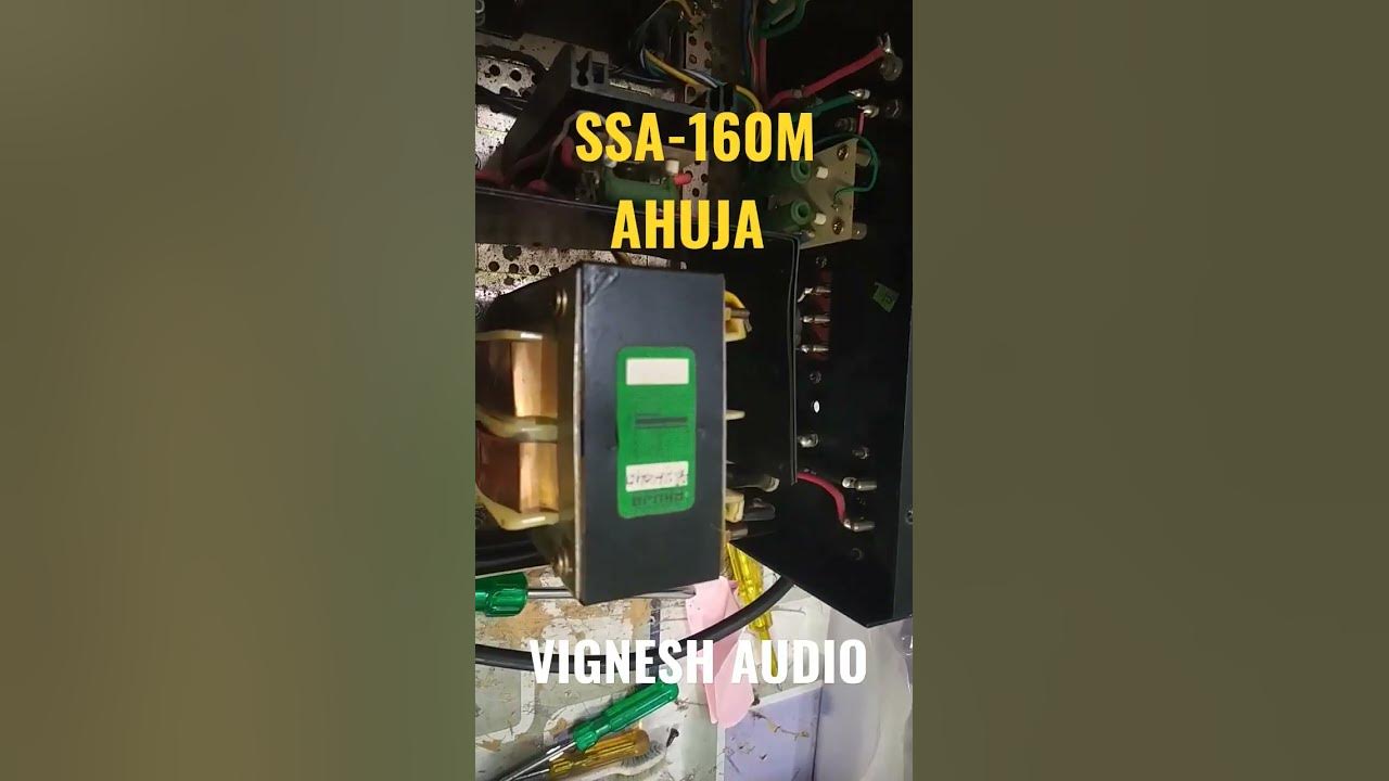 AHUJA SSA-160M / SERVICE /@vigneshelectronicsaudios6450 - YouTube