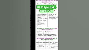 UP Polytechnic Result out 2024 #result#shorts