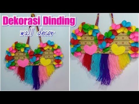 Cara Membuat Hiasan Dinding Kamar dari Kertas Kerajinan 