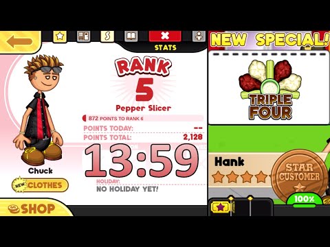 Rank 5 in 16:33 by whatss7 - Papa's Bakeria - Speedrun